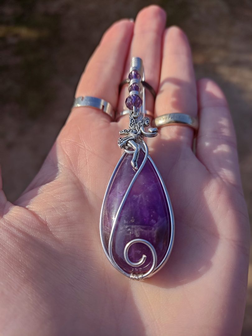 Collier pierre naturelle Améthyste – Image 2