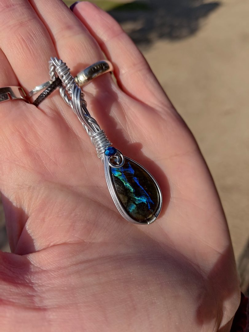 Collier pierre naturelle Labradorite – Image 3