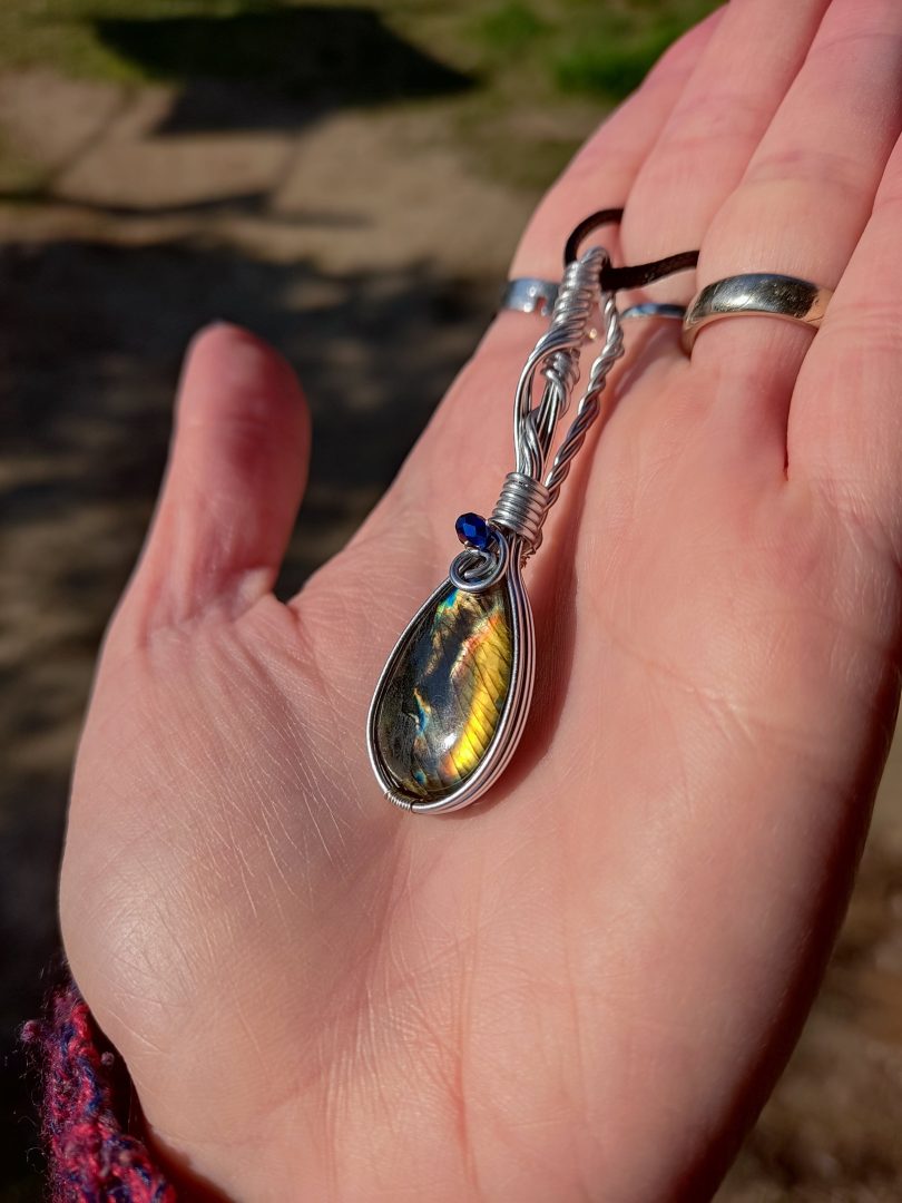 Collier pierre naturelle Labradorite – Image 2