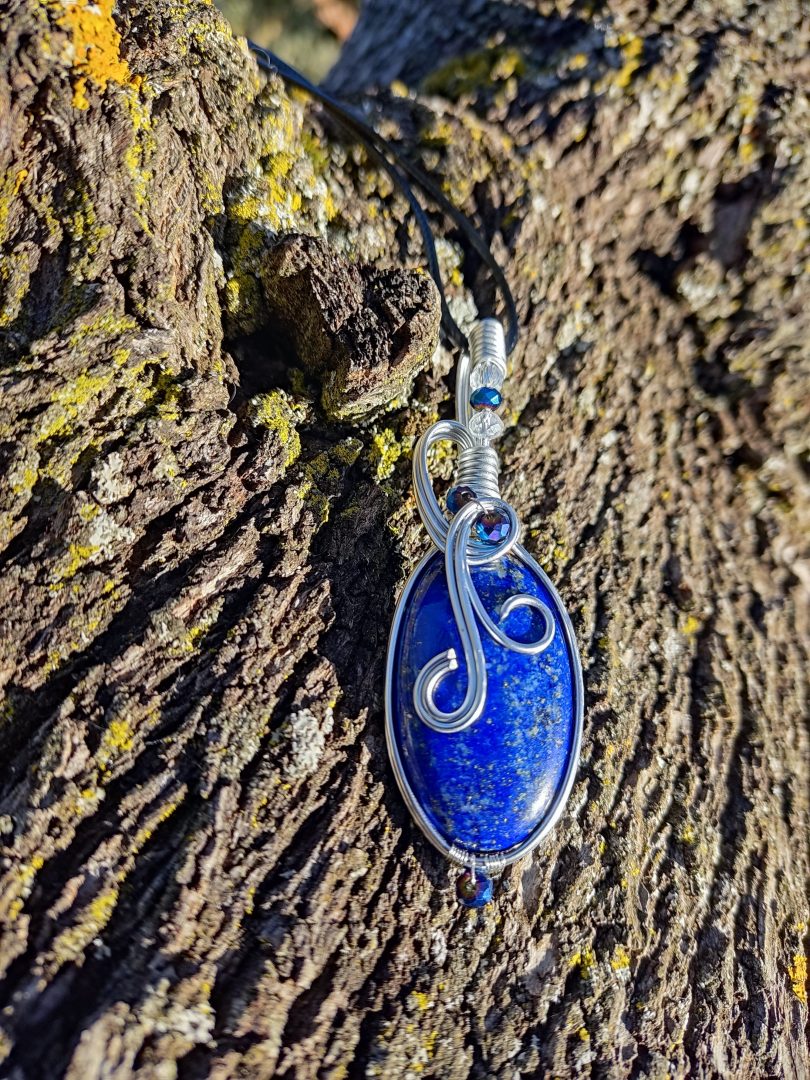 Collier pierre naturelle Lapis Lazuli – Image 2