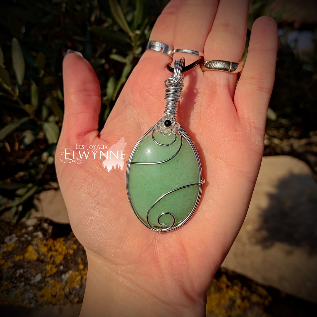 Collier pierre naturelle Aventurine