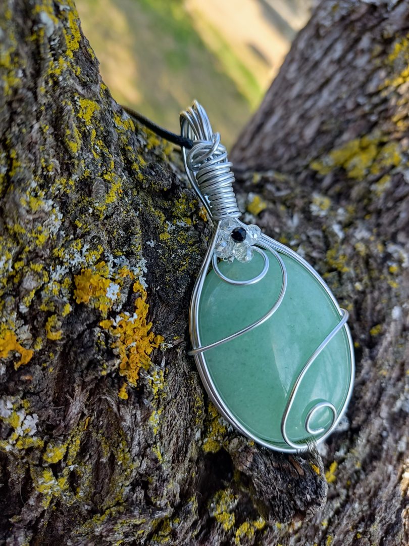 Collier pierre naturelle Aventurine – Image 2