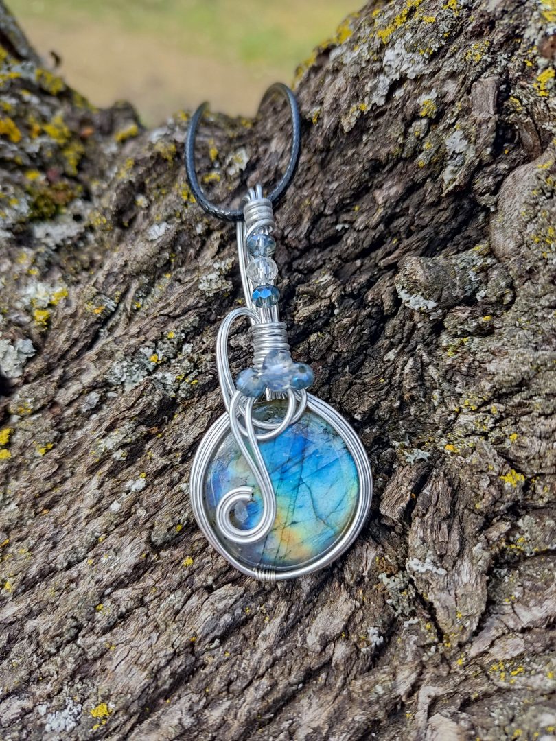 Collier pierre naturelle Labradorite – Image 2