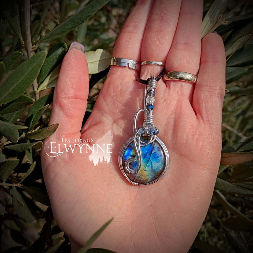 Collier pierre naturelle Labradorite