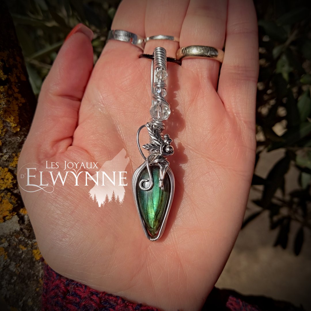 Collier pierre naturelle Labradorite