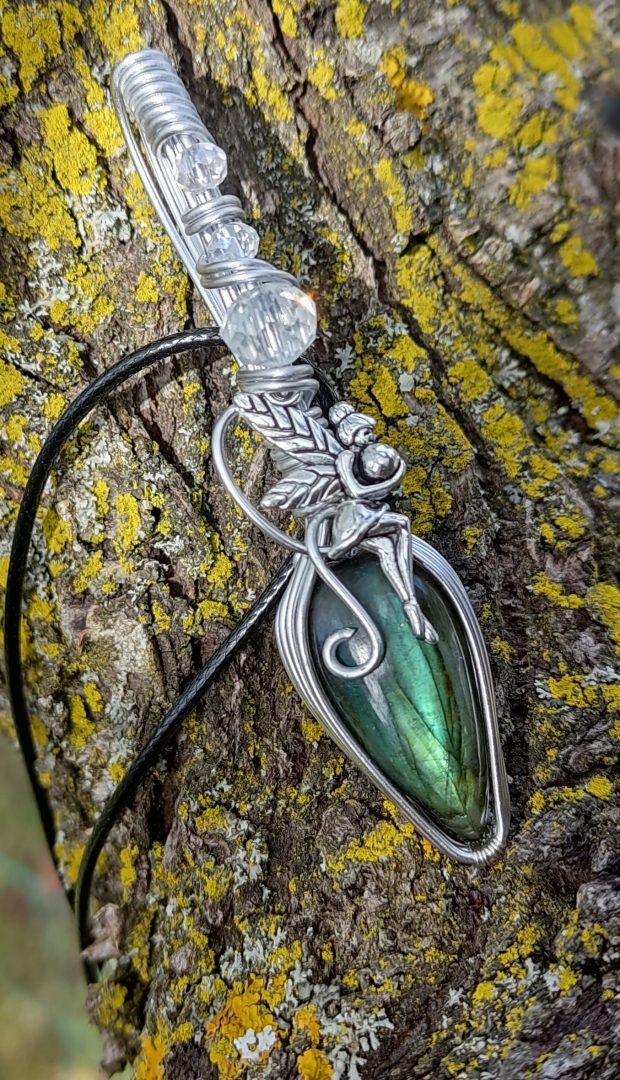 Collier pierre naturelle Labradorite – Image 2