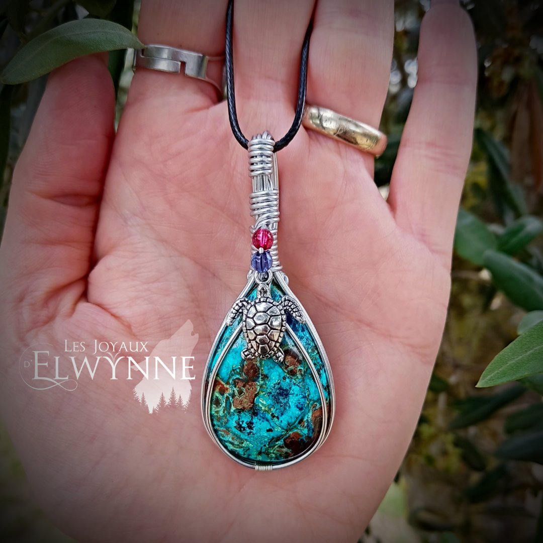 Collier pierre naturelle Shatukite – Image 3
