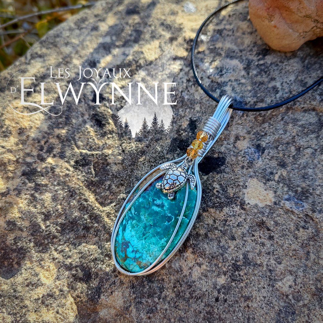 Collier pierre naturelle Shatukite