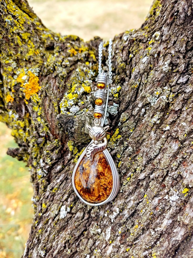 Collier pierre naturelle Bronzite – Image 3