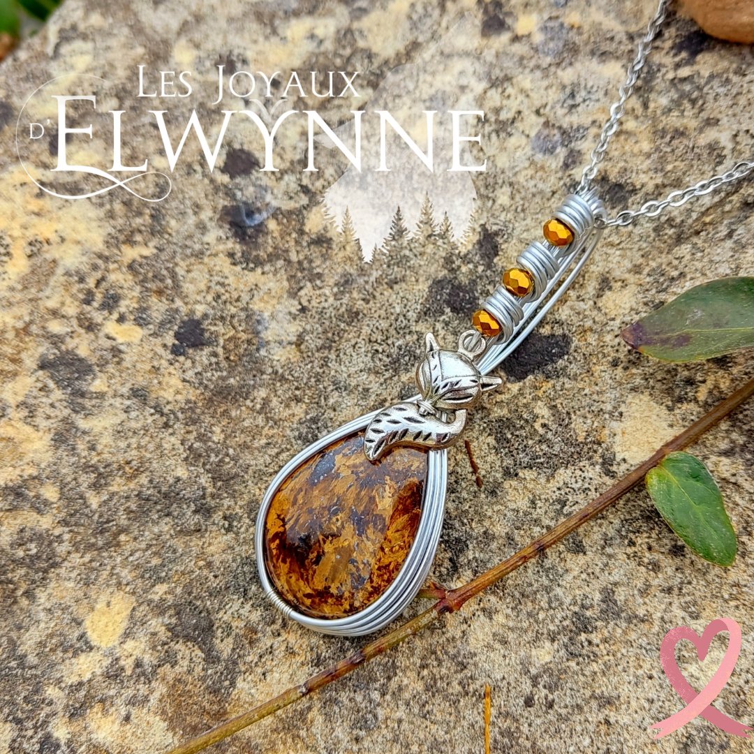 Collier pierre naturelle Bronzite – Image 4