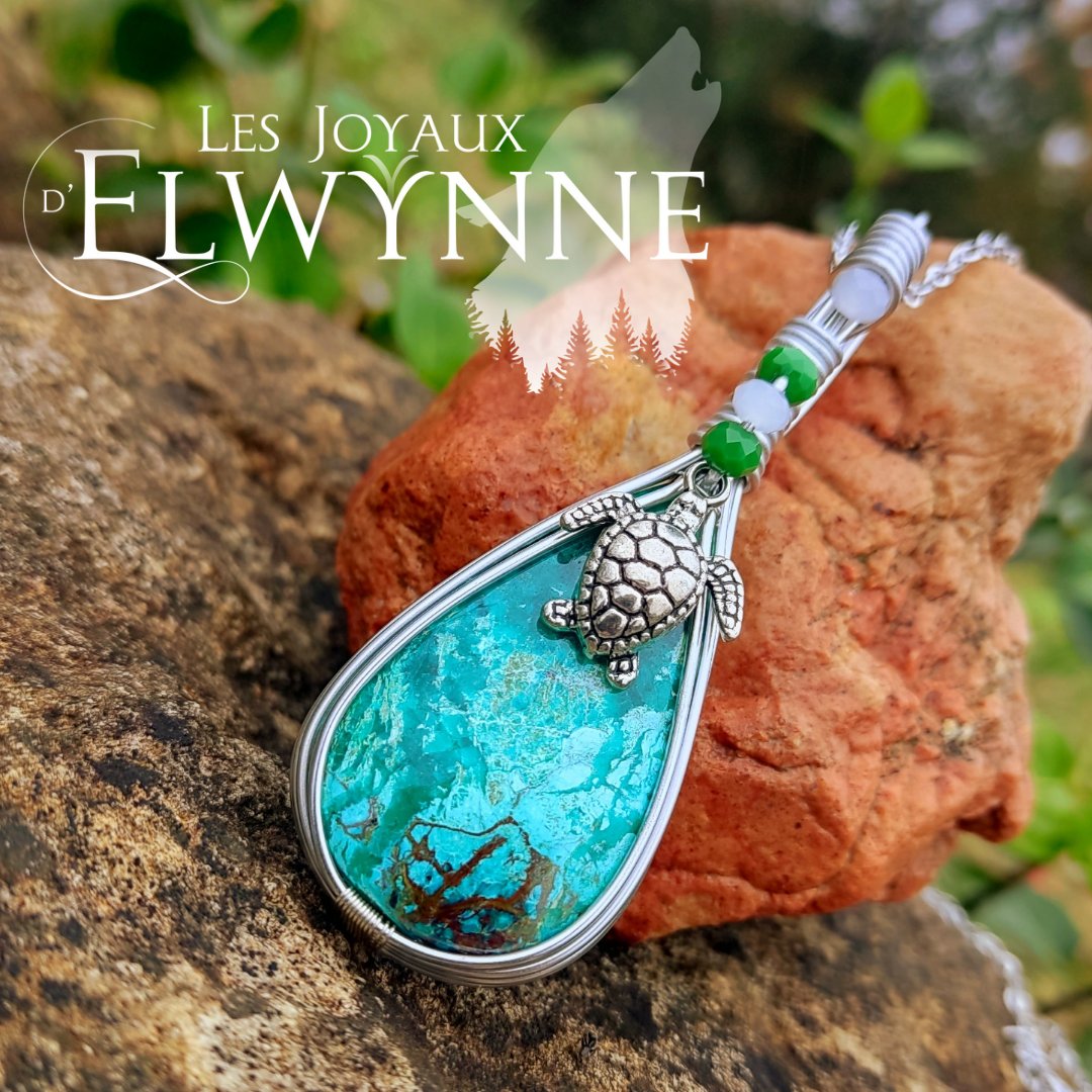 Collier pierre naturelle Shatukite