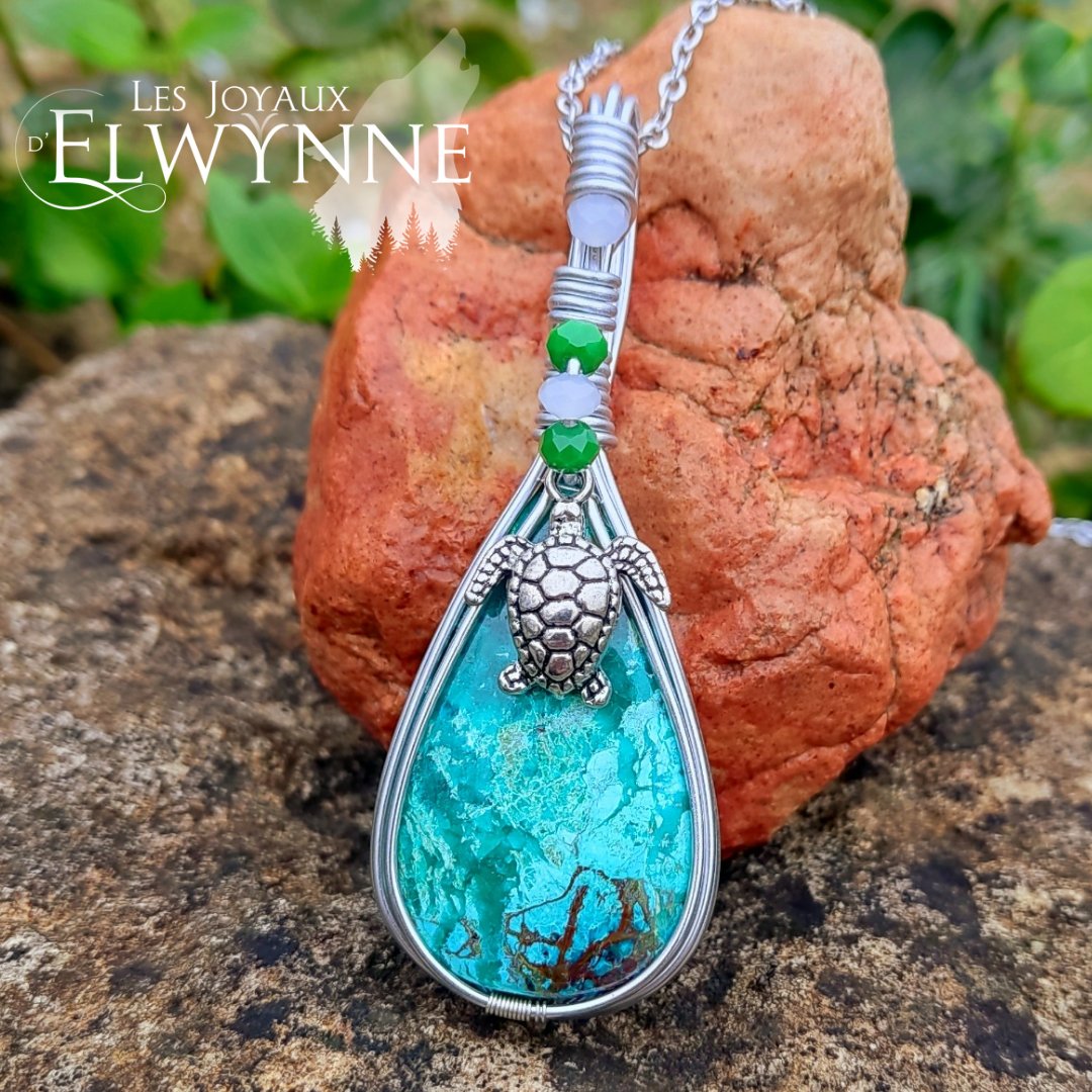 Collier pierre naturelle Shatukite – Image 3