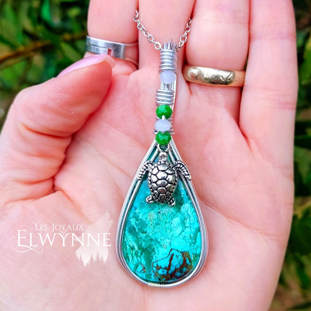Collier pierre naturelle Shatukite – Image 2