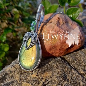 Collier pierre naturelle Labradorite