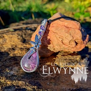 Collier pierre naturelle Stichtite