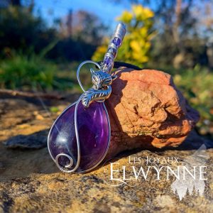 Collier pierre naturelle Améthyste