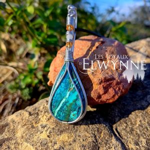 Collier pierre naturelle Shatukite