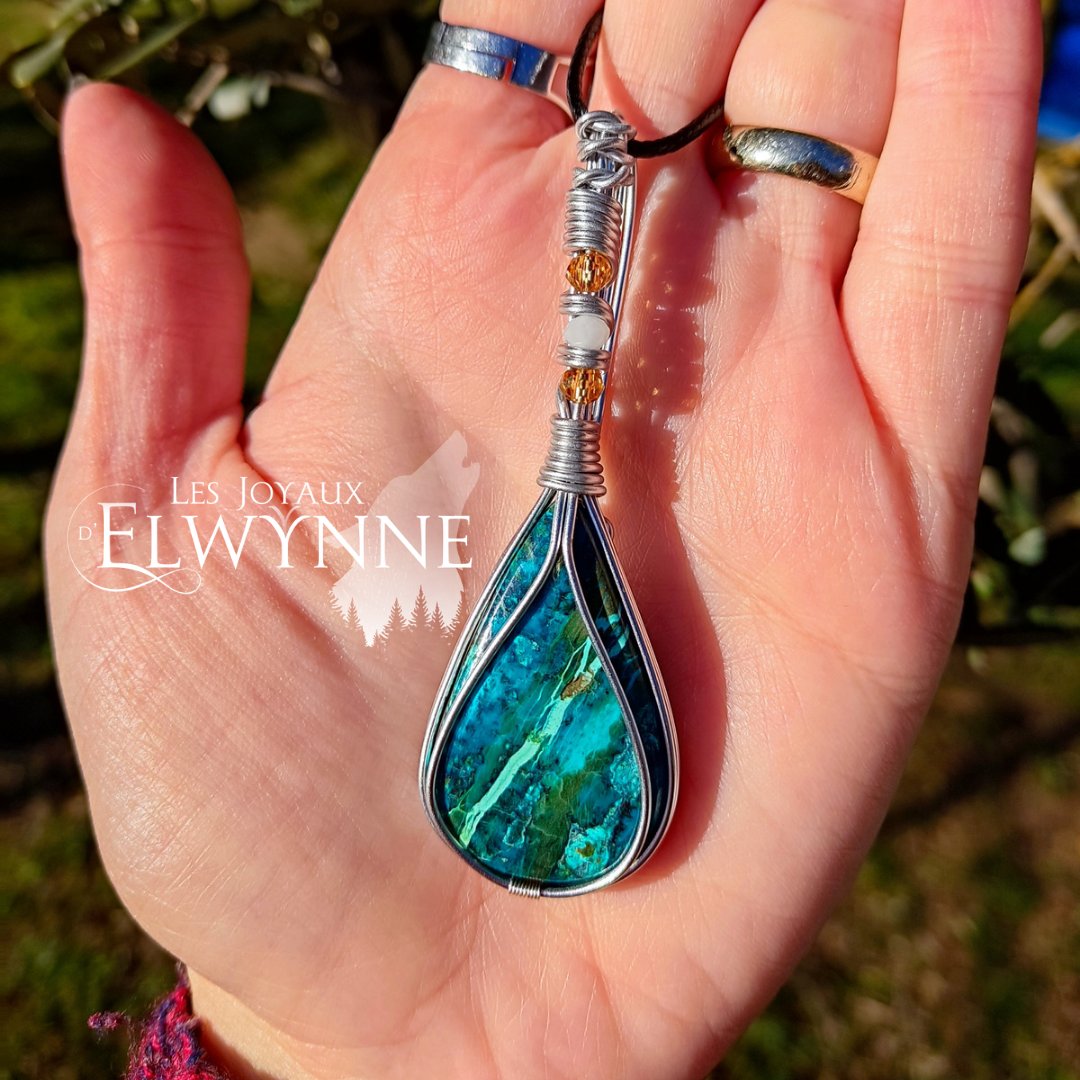 Collier pierre naturelle Shatukite – Image 4