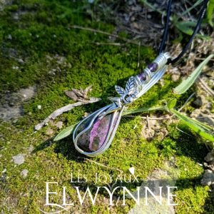 Collier pierre naturelle Stichtite