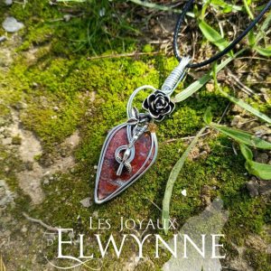 Collier pierre naturelle Agate Crazy Lace