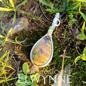 Collier pierre naturelle Unakite