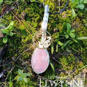 Collier pierre naturelle Quartz rose