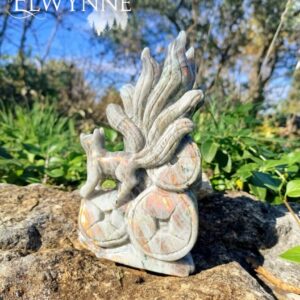 Kitsune en Labradorite
