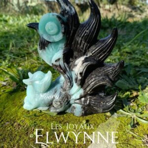 Kitsune en Calcite des Caraïbes