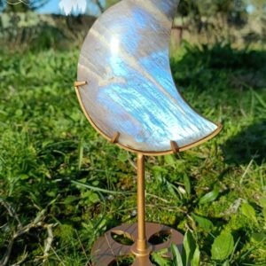 Lune en pierre de lune et pierre de soleil