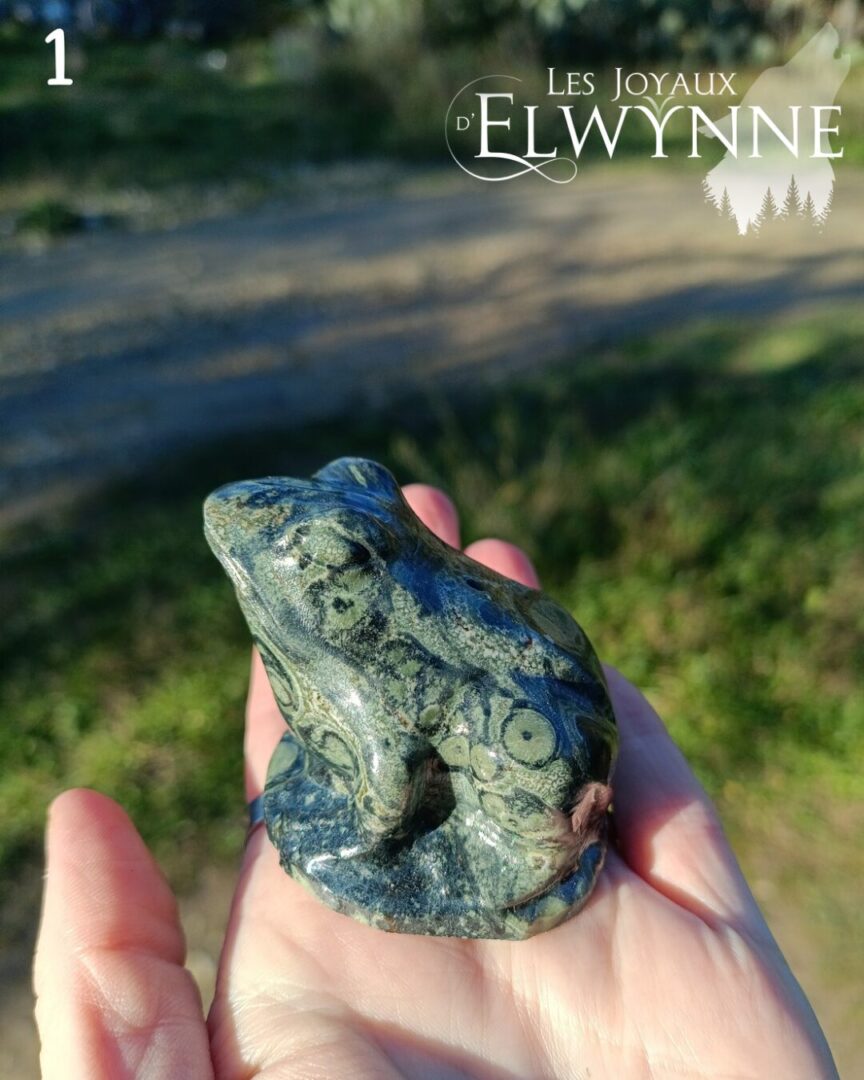 Grenouille en jaspe Kambaba 1 – Image 2