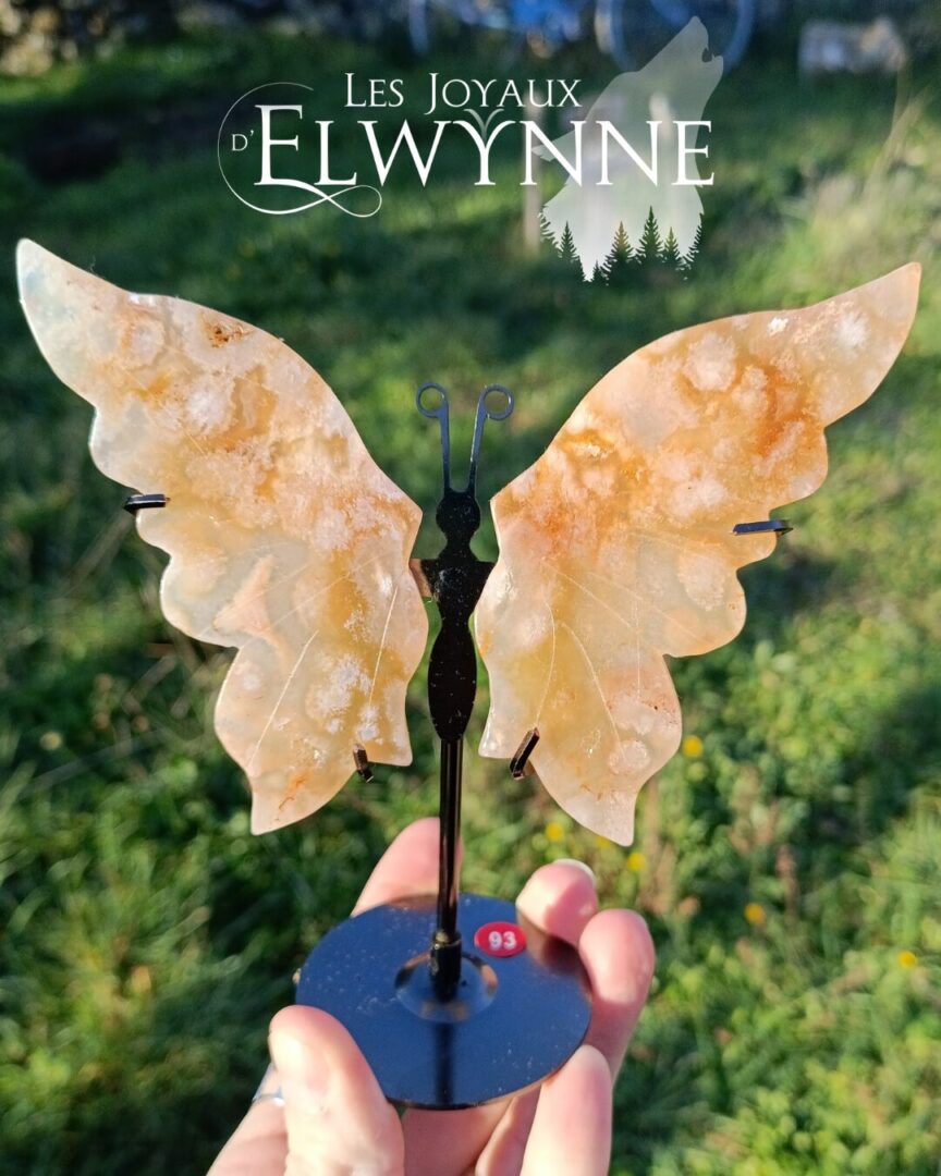 Ailes de papillon en Agate Fleur – Image 2