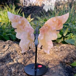 Ailes de papillon en Agate Fleur