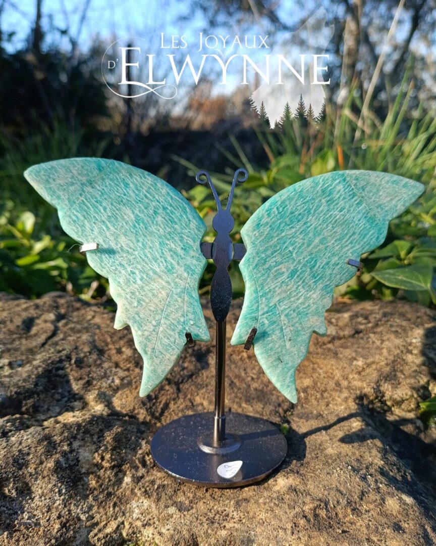 Ailes de papillon en Amazonite