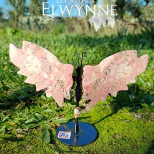 Ailes de papillon en Rhodonite Américaine