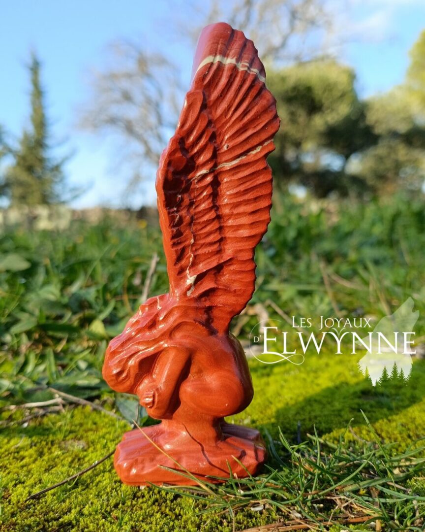 Ange en Jaspe Rouge