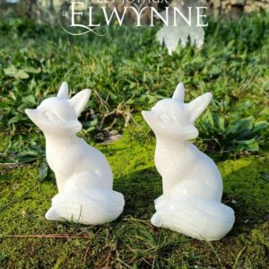 Renard en Jade Blanc