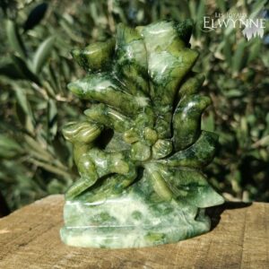 Kitsune en Jade Vert