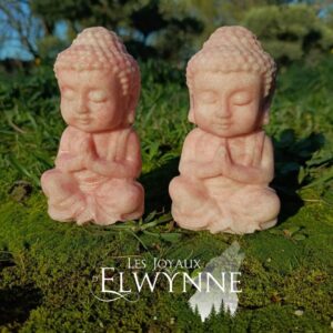 Bouddha en Opale Rose