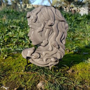 Médusa en Obsidienne argentée