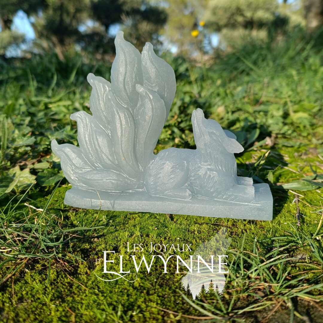 Kitsune en Angélite