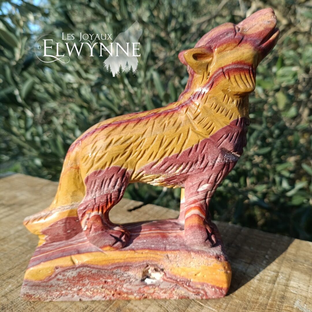 Loup en Jaspe Mokaïte – Image 3