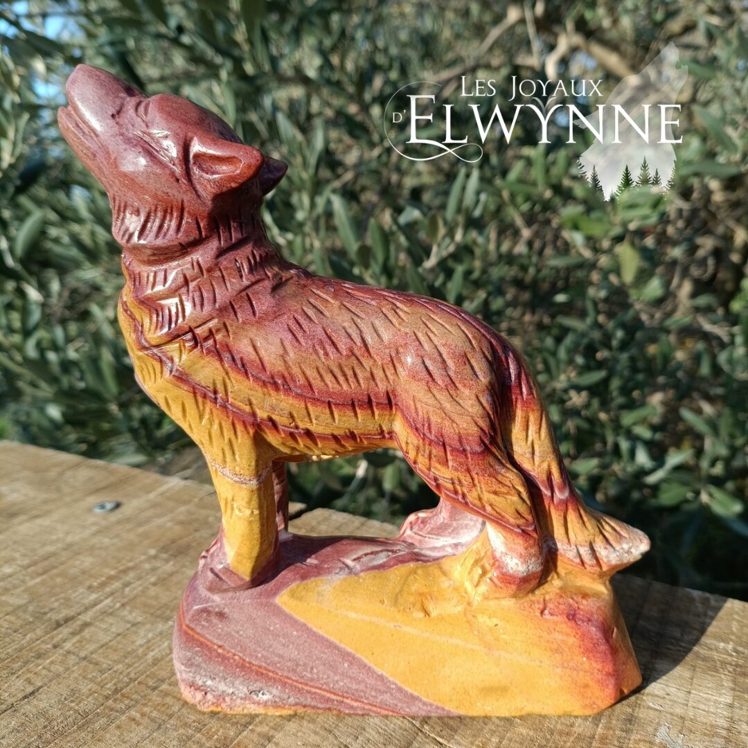 Loup en Jaspe Mokaïte – Image 2