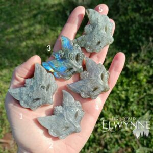 Amulette protectrice en Labradorite