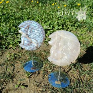 Kitsune (renard) en Pierre de Lune