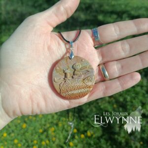 Pendentif Le petit Prince en Agate Alashan