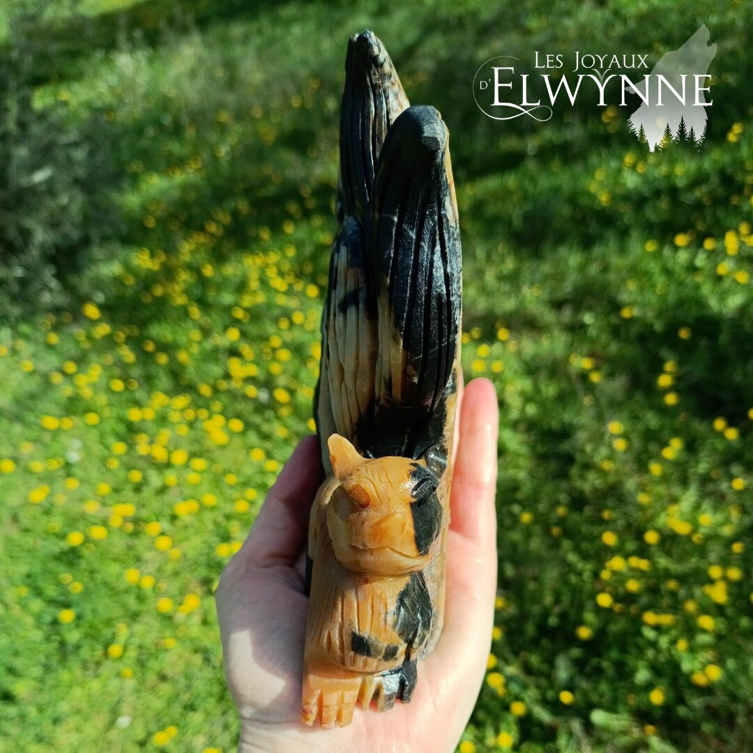 Kitsune (Renard) en Calcite des Caraïbes – Image 4