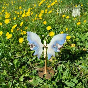 Papillon avec ses ailes en Agate fleur