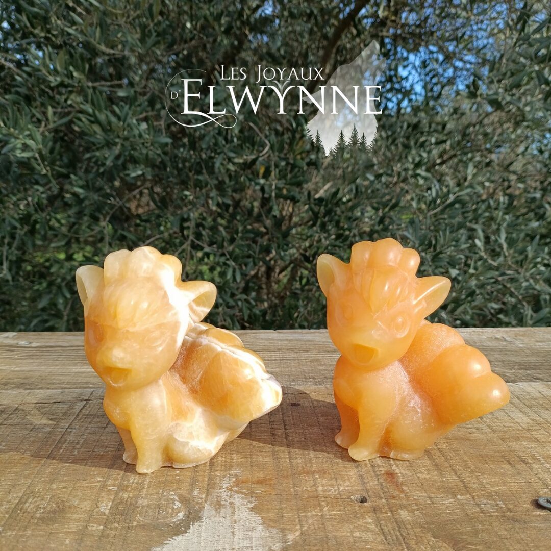 Animal en Calcite orange