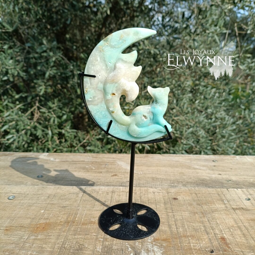 Kitsune (Renard) en Calcite des Caraïbes – Image 5