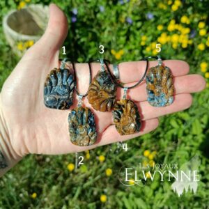 Pendentif Kitsune (Renard) en Pitersite      🔥Rare🔥